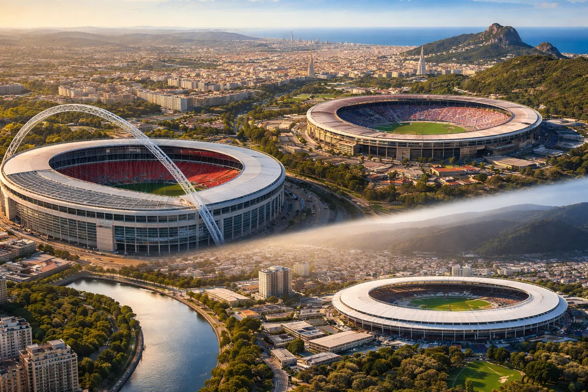 Où se trouvent les stades de football les plus emblématiques du monde
